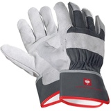 Engelbert Strauss Spaltleder-Handschuhe Cooper, Größe:9, Farbe:graphit