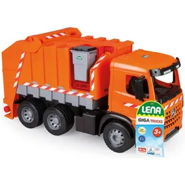 Lena LENA® Giga Trucks, Müllwagen Arocs mit Aufklebern, L/B/H 71x29x37 cm