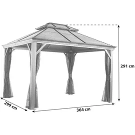 Sojag Gazebo Mykonos 2,99 x 2,92 m anthrazit