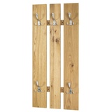 Haku-Möbel HAKU Möbel Wandgarderobe 15616 braun Holz 5 Haken 45,0 x 100,0 cm