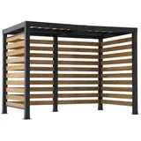 Sunjoy Pavillon 1,91 x 3,13 m Schwarz/Braun