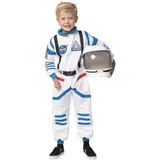 Kostüm Astronaut Halloween NASA Jumpsuit Helm Medium (8-10 Jahre)