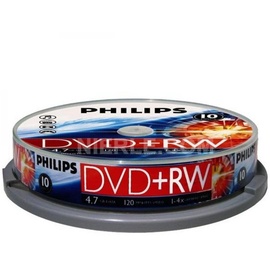 Philips DVD+RW 4,7GB 4x 10er Spindel