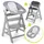 hauck Alpha+ grey inkl. Alpha Bouncer 2 in 1 stretch grey und Sitzauflage melange charcoal