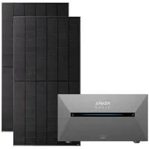 Anker Balkonkraftwerk Bifazial 1000 W inkl. 1,6 kWh Anker Solarbank Pro 2 + 2 x 500 W Solarmodule