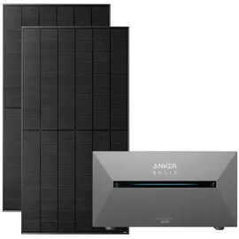 Anker Balkonkraftwerk Bifazial 1000 W inkl. 1,6 kWh Anker Solarbank Pro 2 + 2 x 500 W Solarmodule