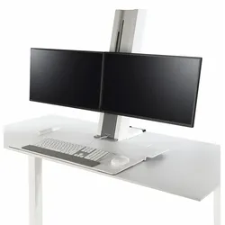 Humanscale QuickStand QSWC30 Steh Sitz Arbeitsplatz zwei Monitore