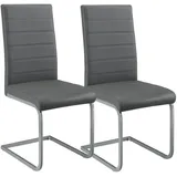 Juskys Freischwinger Stuhl Vegas 2er Set