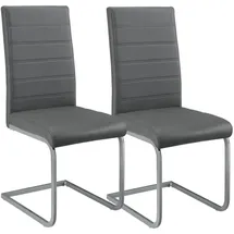 Juskys Freischwinger Stuhl Vegas 2er Set