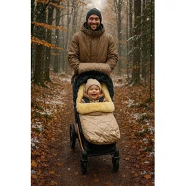 Kaiser Kaiserbaby Lammfell-Fusssack, Braun, Fell, 45x85 cm, unisex, Baby on Tour, Kinderwagen, Kinderwagen-Zubehör, Fußsack Kinderwagen