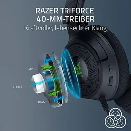 Razer Kraken V4 X Kabelgebundenes Gaming-Headset powered by Razer ChromaTM RGB Over-ear Gaming Headset Schwarz