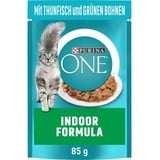 Purina ONE Indoor Formula mit Thunfisch & grünen Bohnen 26x85g