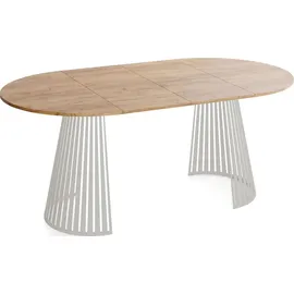 WFL GROUP Esstisch Ø 100 cm braun