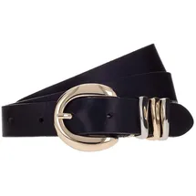 B.belt Gürtel Leder 25mm schwarz 80