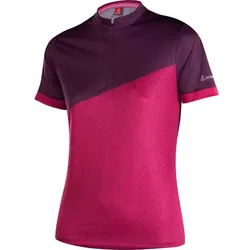 LÖFFLER Damen Trikot W BIKE SHIRT HZ STINE, RUBY, 40