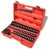 vidaXL Montagescheiben Druckstück 52-tlg. Treibsatz Lager silberfarben