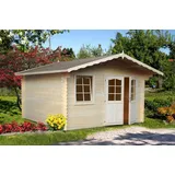 Gartenhaus Holz 28mm EMMA 380x320cm 28mm Wände Blockhaus Gerätehaus