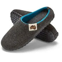 Gumbies Hausschuhe Slipper charcoalgrau/türkis