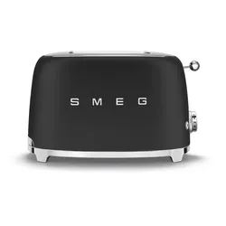 SMEG TSF01BLMEU, 2 Scheibe(n), Schwarz, Edelstahl, Kunststoff, Edelstahl, Tasten