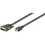MicroConnect HDMI-Kabel HDM192415 DVI-D HDMI Typ A Männlich 5 m Schwarz