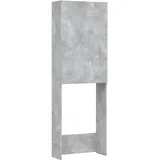 vidaXL Waschmaschinenschrank 64 x 25,5 x 190 cm Grau Holz