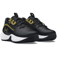 Under Armour PS Lockdown 7 Basketballschuhe Kinder 001 - black/black/metallic gold 31.5