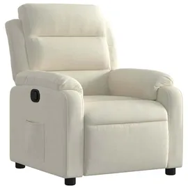 vidaXL Relaxsessel Vidaxl Samt 55 x 100 x 74 cm Creme