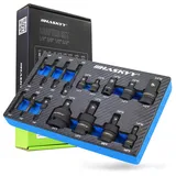 HASKYY Adapter Schlagschrauber Set Kreuzgelenk 17 tlg. Steck-Nuss-Adapter-Satz für Schlagnuss 1/4" 3/8" 1/2" 3/4" Antrieb