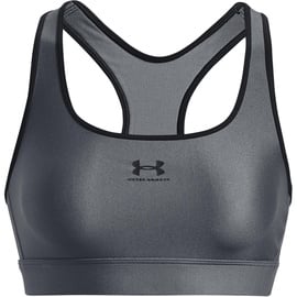 Under Armour Heatgear Padless Sport-bh Mittlerer Halt - Pitch Gray / Black / Black - S