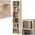 Tectake CD-Regal 90 x 21 x 20 cm Beige