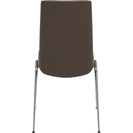 Stressless Polsterstuhl "Laurel" 57x92x59 cm Material, Stahl, braun (mole batick, chrom glänzend) 4-Fuß-Stuhl Esszimmerstuhl Polsterstuhl Küchenstühle (17845856-0)