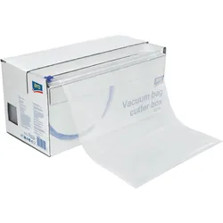 aro Geprägte Vakuumbeutel CB3045 im Karton mit Schneidevorrichtung, PA / PE, 16,6 x 37,2 x 17,8 cm, 75 μm, transparent