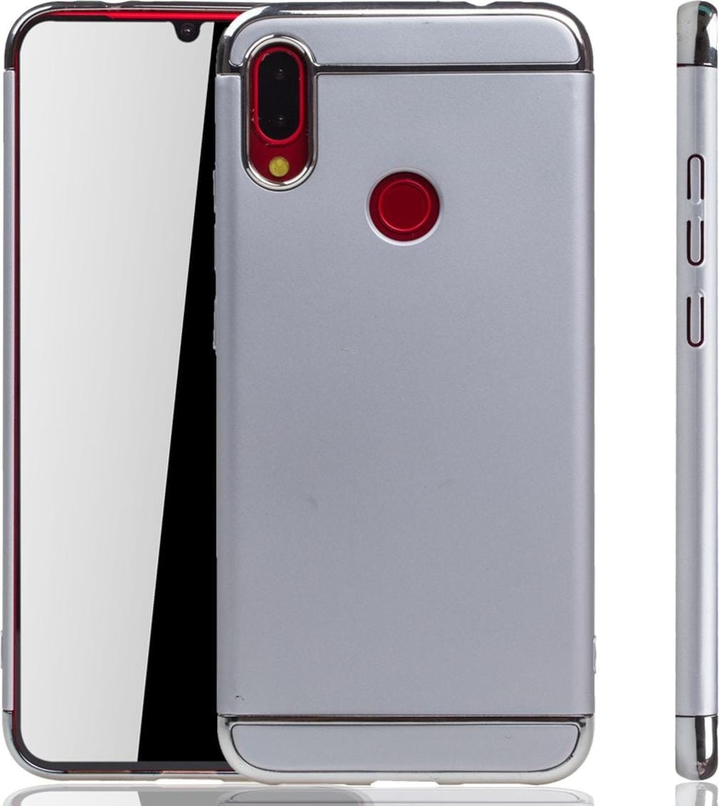 König Design Xiaomi Redmi Note 7 Hülle Case Handy Cover Schutz Tasche Schutzhülle Etui Silber (Xiaomi Redmi Note 7 Pro, Xiaomi Redmi Note 7), Smartphone Hülle, Silber