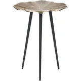 Beliani Beistelltisch Gold Metall Blattform 37 cm