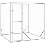 vidaXL Outdoor-Hundezwinger 2 x 2 x 2 m Stahl Silber