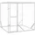 vidaXL Outdoor-Hundezwinger 2 x 2 x 2 m Stahl Silber