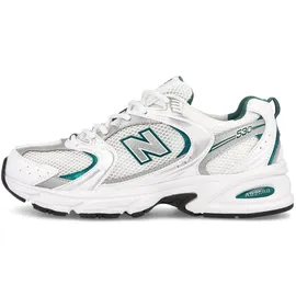 New Balance 530 White/Silver Metallic/Vintage Teal 43