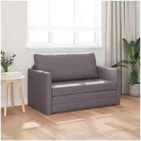 vidaXL Schlafcouch Kunstleder 1-Sitzer Grau
