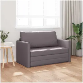 vidaXL Schlafcouch Kunstleder 1-Sitzer Grau