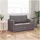 vidaXL Schlafcouch Kunstleder 1-Sitzer Grau