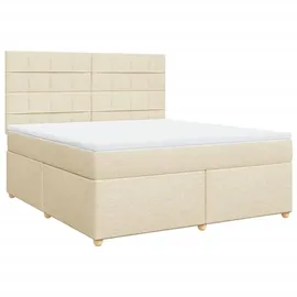 vidaXL Boxspringbett 180 x 200 cm Creme