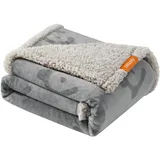 Songmics Hundedecke L 127 x 101 cm grau