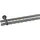 INDEKO Gardinenstange INDEKO "Consul", silber (edelstahlfarben), L:290cm Ø:20mm, Aluminium, Gardinenstangen, Innenlauf Komplett-Set inkl. Gleitern und Montagematerial