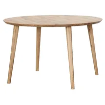 G + K Esstisch Ø 120 cm TIMBER, Wildeiche massiv geölt - Ø 120 cm