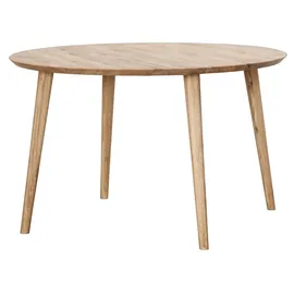 G + K Esstisch Ø 120 cm TIMBER, Wildeiche massiv geölt - Ø 120 cm