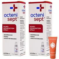 Wund-Desinfektion Spray 2x 50 ml I Wundbehandlung I Wundspray I Desinfektionsmittel I Schürf- und Schnittwunden I Antiseptum I akute chronische Wunden I Spar-Set plus Pharma Perle give-away