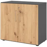 bümö Aktenschrank 80 x 40 x 180 grau