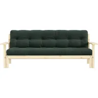Schlafsofa KARUP DESIGN "Unwind", grün (seaweed), B:190cm H:14cm T:92cm, Sofas, Schlafsofa, Mit Holzstruktur, inkl. Futonmatratze, Liegefläche 130x190 cm