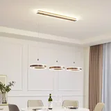 LUCANDE Kolo, 114 cm, 3-flg., braun, dimmbar