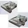 xl moebel gmbh Lederbett Betten Polster Doppel Multifunktion 180x200 Leder Bettgestell Design - Beige